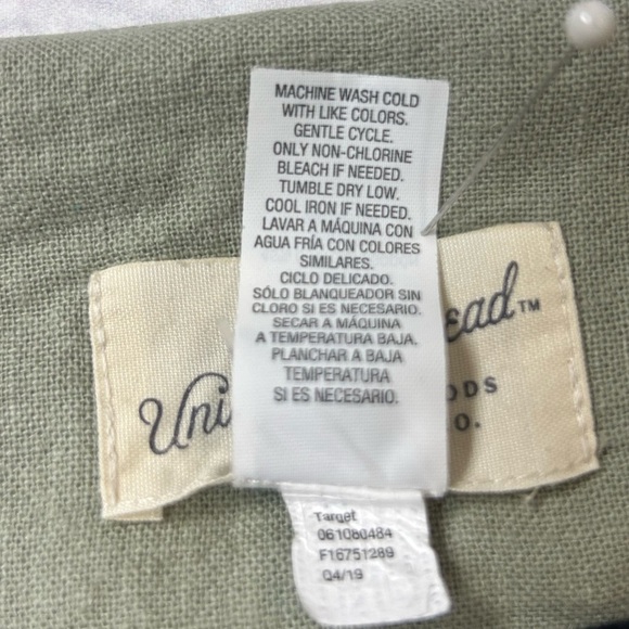 Universal Thread Sage Green Linen Short Sleeve Top. Size Medium. - Picture 8 of 8